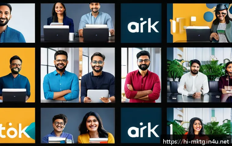 마케팅관리사 시험에서 주로 언급되는 최신 사례 - A vibrant digital marketing scene showcasing diverse social media platforms popular in India, includ...