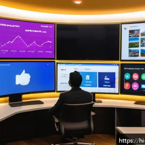 Home 30 마케팅관리사 관련 최신 마케팅 트렌드 - A vibrant digital marketing office scene showcasing a diverse team of Indian professionals analyzing...